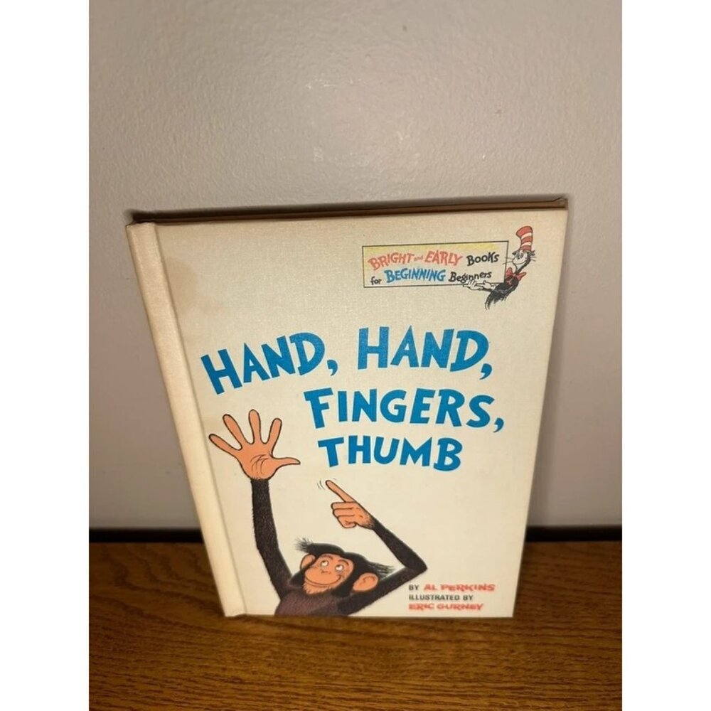 Hand Hand Fingers Thumb by Al Perkins Vintage 1969 Dr Seuss Book Club Edition HC